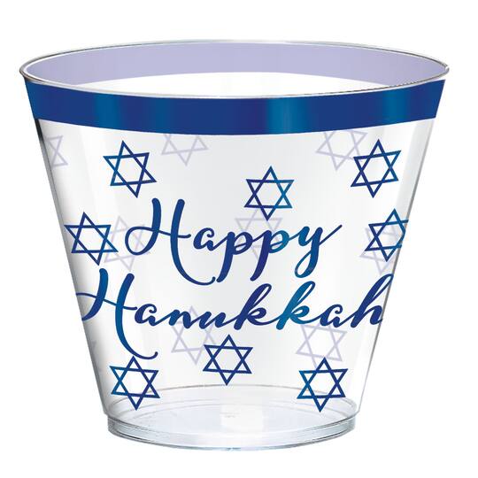 9oz. Hanukkah Celebration Premium Plastic Cups, 30ct.